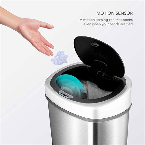 Keep Your Garbage Out Of Sight With The Gallon Hands Free Motion