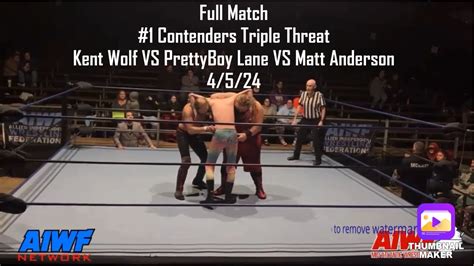 Full Match 1 Contenders 3 Way Kent Wolf VS Pretty Boy Lane VS Matt