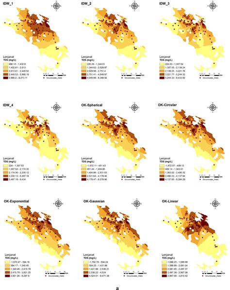 Interpolated Maps For Tds Using Different Interpolation Methods Of A