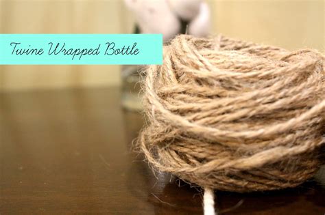 DIY Twine Wrapped Bottle Ieyra H