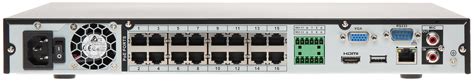 REJESTRATOR IP NVR4216 16P 4KS2 L 16 KANAŁÓW 16 PORTOWY SWITCH POE DAHUA