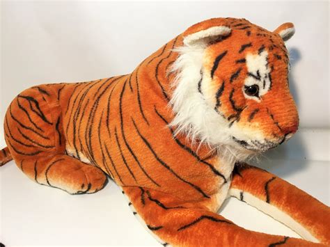 Tiger Plush GIANT Realistic 3' Ft Bengal Jungle Cat Wild Animal Jumbo ...