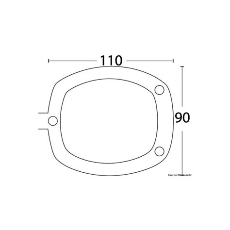 Osculati Bouchon porte canne à encastrer PVC souple blanc OSC 41 168