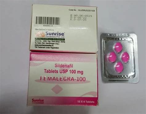 Femalegra 100mg Tablets At Rs 170 Stripe Sildenafil Citrate Tablets