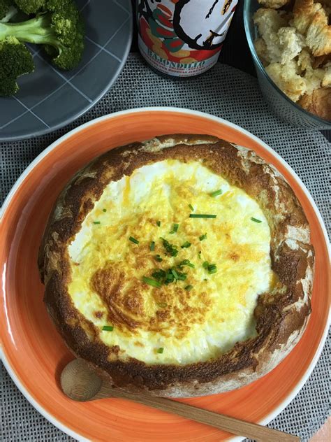 Las Recetas De Martuka Crema De Queso En Hogaza De Pan De Ajo