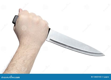 Hand Holding A Knife Stock Image Image Of Murder Sharp 13603103