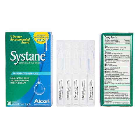 Systane Lubricant Eye Drops Vials 30 Count