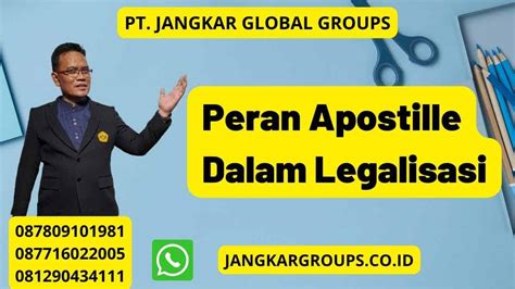 Peran Apostille Dalam Legalisasi Jangkar Global Groups