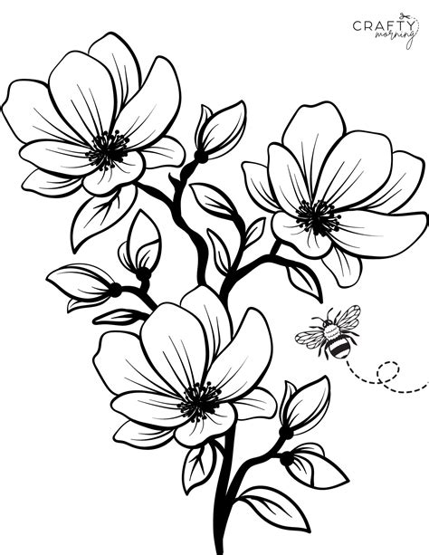 Simple Coloring Pictures Of Flowers Infoupdate Org