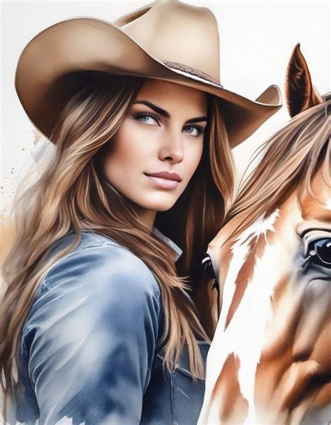 Pin By Holly Jade On Art In 2024 Cowgirl Style Country Women Model