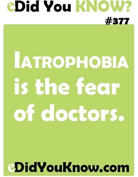 Iatrophobia Interesting Facts About Phobias 24 Infographics