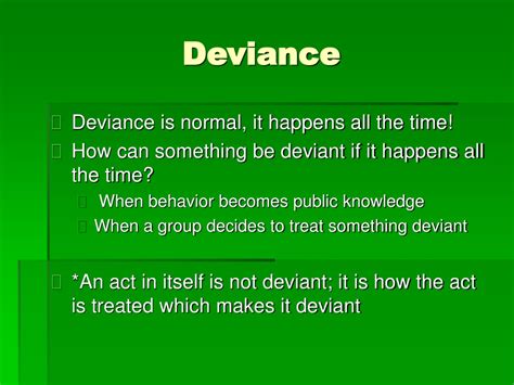 Ppt Deviance Powerpoint Presentation Free Download Id9516916