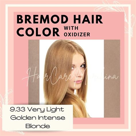 Very Light Golden Intense Blonde With Oxidizer Bremod Shopee