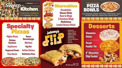 Menu Of Johnny S Pizza House In Shreveport La