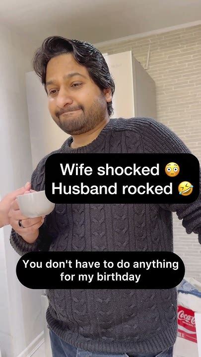 Wife Shocked Husband Rocked 😂 Entertainment Comedy Fun Couple Yt Urdu Shorts Funny