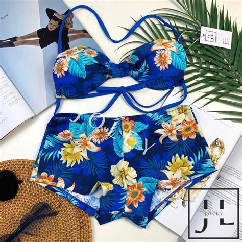 Jual NAIA MOTIF Bikini Set Bikini Pantai Baju Renang Bikini