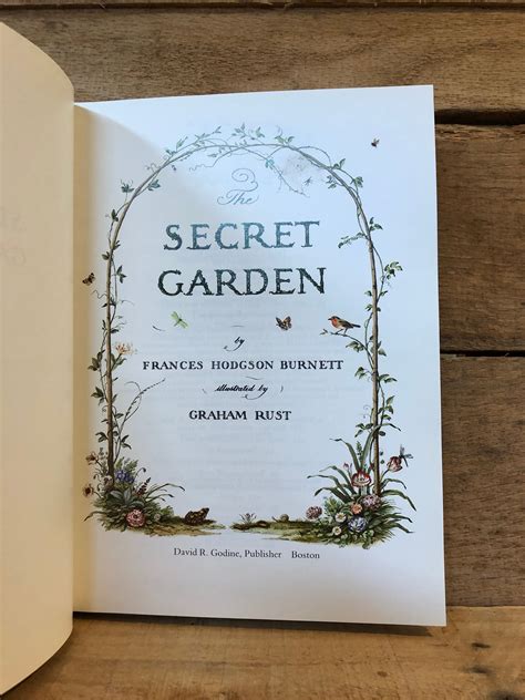 The Secret Garden Illustrated By Graham Rust With Dust Etsy