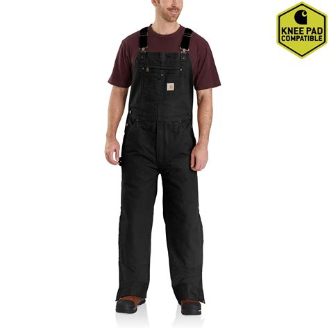 Quilt Lined Washed Duck Bib Overalls Carhartt Reworked