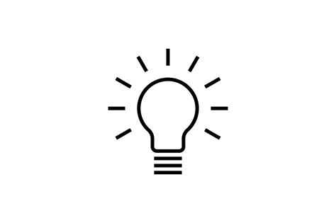 Idea Line Art Vector Icon Graphic By Riduwanmolla Creative Fabrica