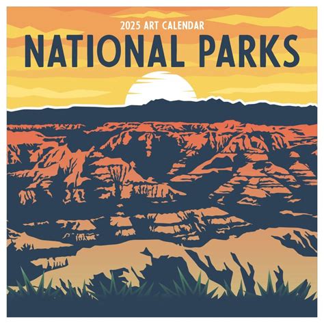 National Parks Art 2025 Wall Calendar