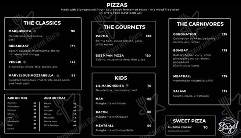 Menu At The Daily Bagel Mount Edgecombe