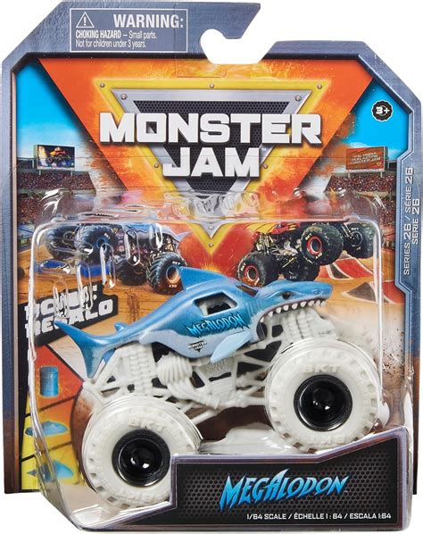 Monster Jam Cami N Monstruo Megalodon Oficial Veh Culo De Metal