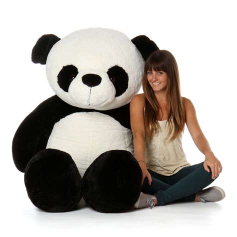 72in Life Size Panda Bear Rocky Xiong Giant Teddy