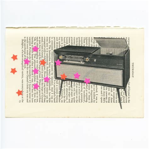 Original Collage Retro Record Player Art Sunday Morning Etsy