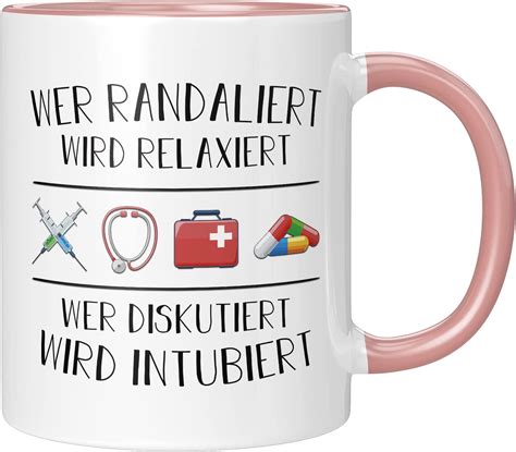 Amazon De Tassenticker Tasse Mit Spruch Wer Randaliert Wird Relaxiert