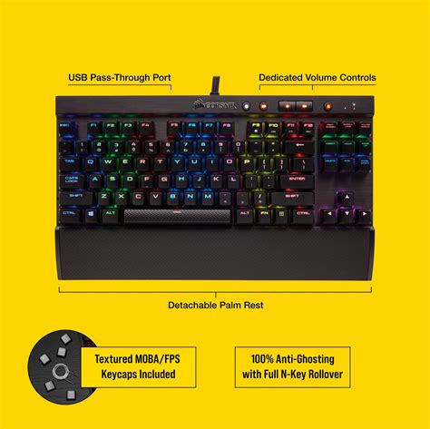 Corsair K65 LUX RGB Wireless Compact Mechanical Keyboard Cherry MX