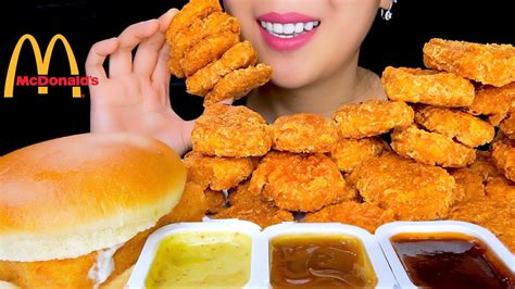 Asmr Mcdonald S New Spicy Chicken Nuggets Filet O Fish Sandwich