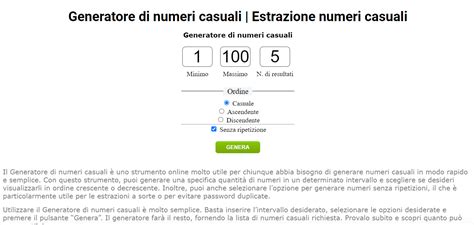 Generatore Di Numeri Casuali Online Didactalia Material Educativo