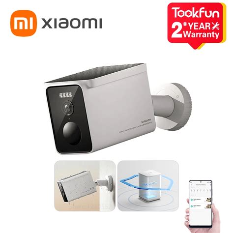 Global Version Xiaomi Solar Outdoor Camera Bw 400 Pro Set Solar Powered