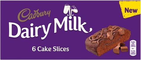 Cadbury Dairy Milk Cake Slices Pack Of 6 Uk Grocery