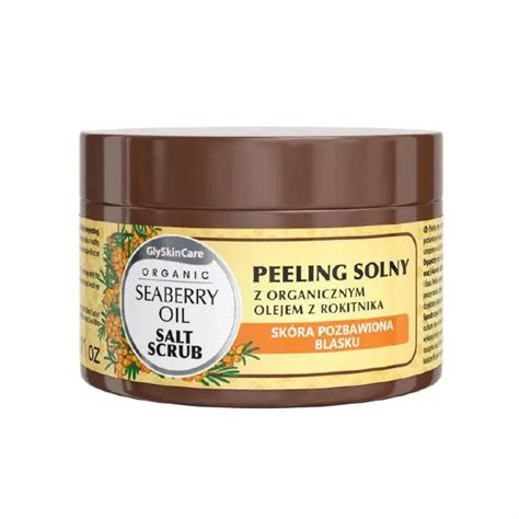 Glyskincare Organic Seaberry Oil Salt Scrub Peeling Solny Z