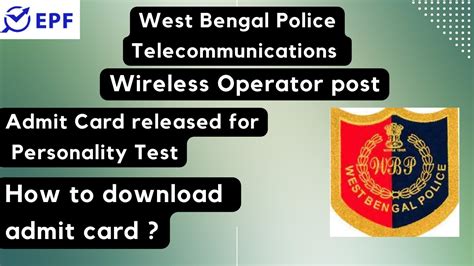 West Bengal Police Telecommunications Wireless Operator Post