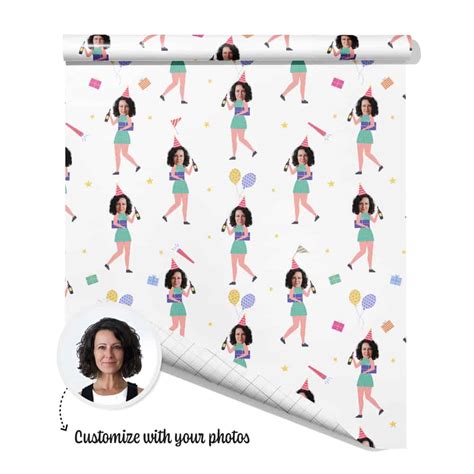 Print Custom Wrapping Paper With Your Face On It