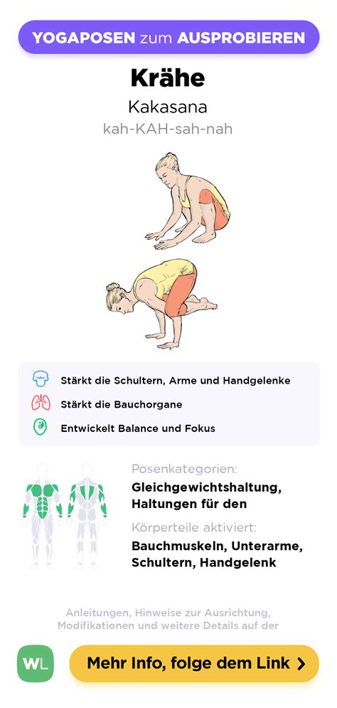 Crow Kakasana Yoga Posen Guide Von Workoutlabs