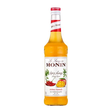 Monin Spicy Mango Syrup 70cl Love Tiki Drink Flavourings Orange