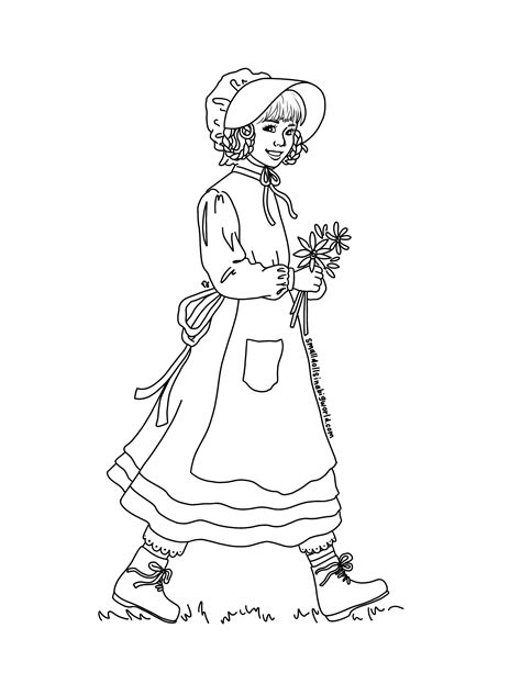 American Girl Kirsten coloring page from Small Dolls in a Big World ...