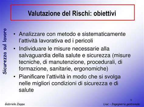 Ppt La Valutazione Dei Rischi Powerpoint Presentation Free Download Id6455248