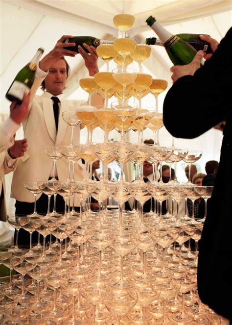 Champagne Fountains Wedding Style Inspiration Kate Moss Wedding