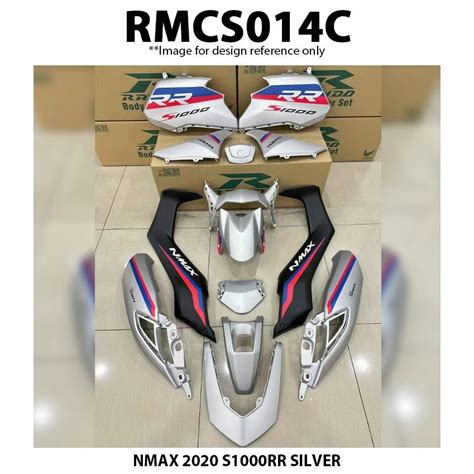 Cover Set NMAX V2 2020 Rapido BMW S1000RR SILVER NMAX Accessories Motor