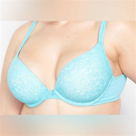 Cacique Intimates Sleepwear Cacique Cotton Boost Plunge Bra With