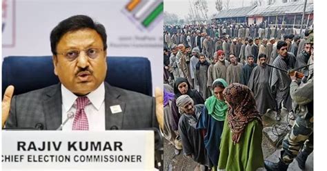 Jammu And Kashmir Assembly Polls To Follow Lok Sabha Elections Chief Election Commissioner