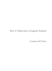 PDF How To Think Like A Computer Scientist