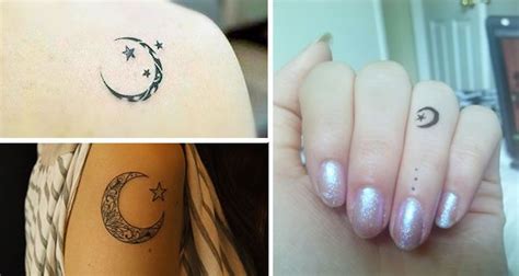 Significado Del Tatuaje De Luna Creciente Y Estrella Tatuajes Lunas Y