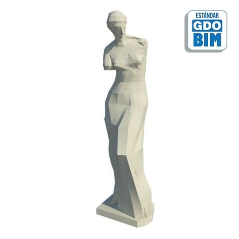 Venus De Milo EN 3D Formato Revit Y IFC Venus De Milo Estatuas Venus