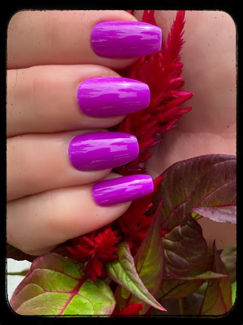 Don T Worry Be Purple Neon Purple Nail Polish Summer Polish Electric