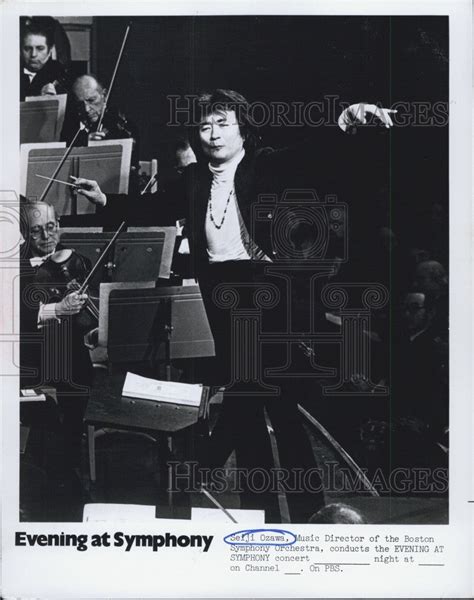 Seiji Ozawa Music Director Of Boston Symphony Orchestra Vintage Photo